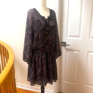 Dex Purple Chiffon Dress - Excellent Used Condition